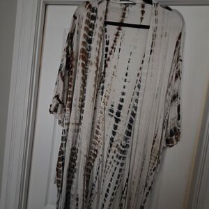 Coin 1804 Hand Tied Kimono Cardigan Plus Size 2X